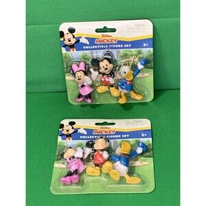 DISNEY  JUNIOR MICKEY Collectible 3-Pack Figures Mickey Minnie Donald (2 Pack )